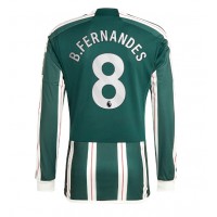 Manchester United Bruno Fernandes #8 Bortedrakt 2023-24 Langermet